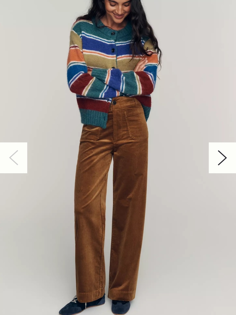 ANTHROPOLOGIE Maeve Colette High Rise Wide Leg Gold Corduroy Pants